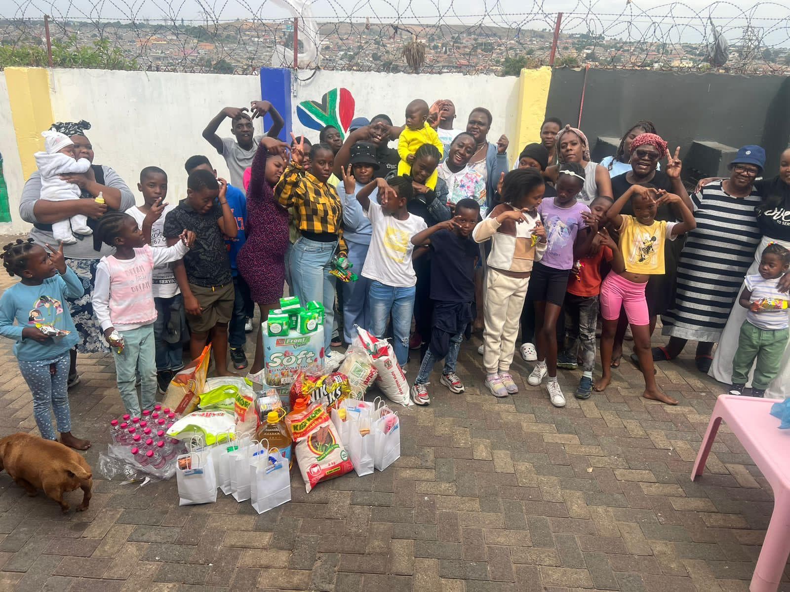 Children and families being served by Valencian Foundation